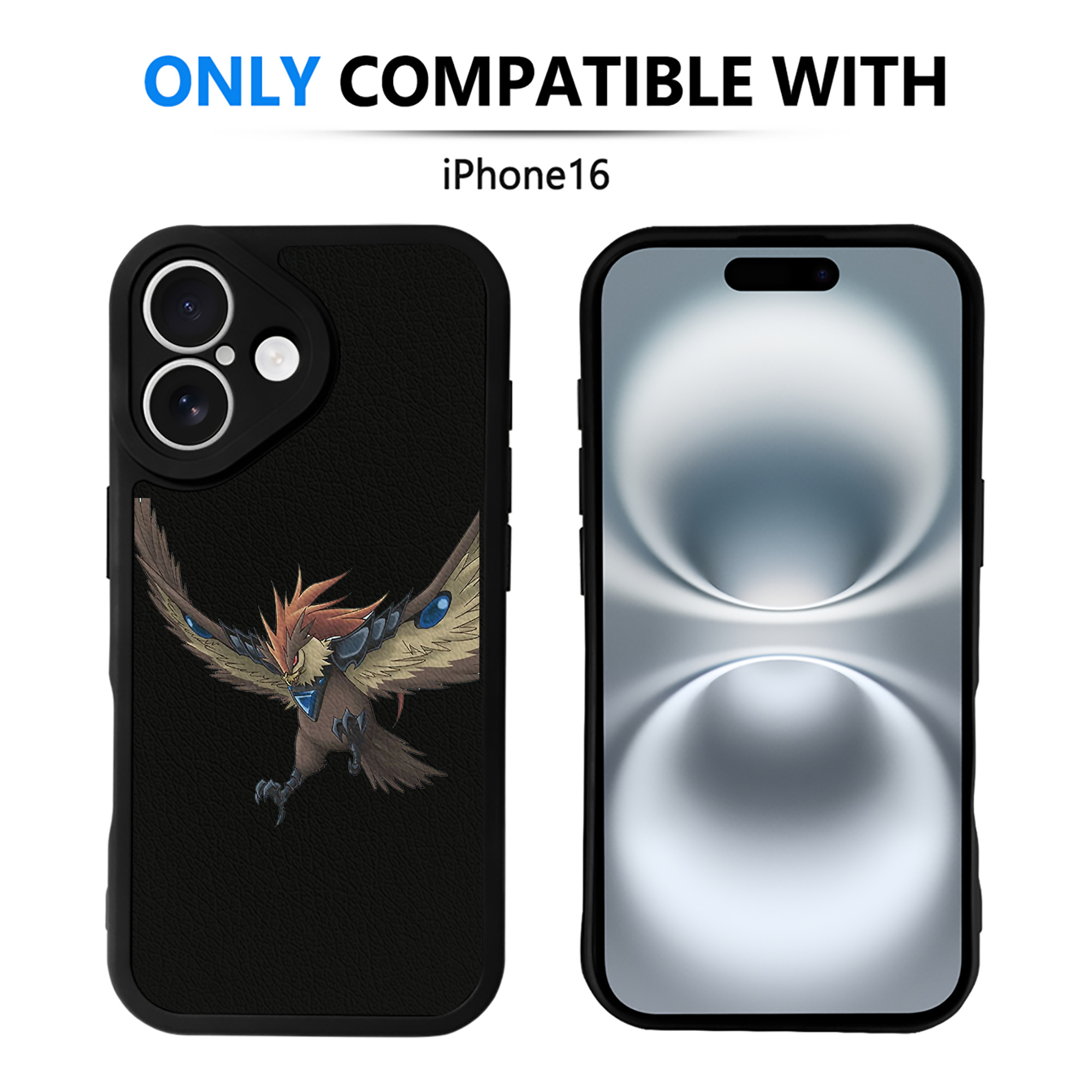 （画像用） 遊☆戯☆王 Yu-Gi-Oh! 【iPhone 16シリーズ対応】シリコンスマホケース（レザー調） 材質：シリコン